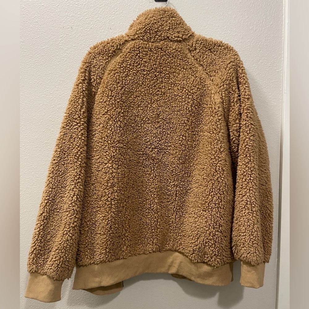 Merokeety Women’s Retro Deep Pile Teddy Bear Sherpa Fleece Jacket - Picture 5 of 6